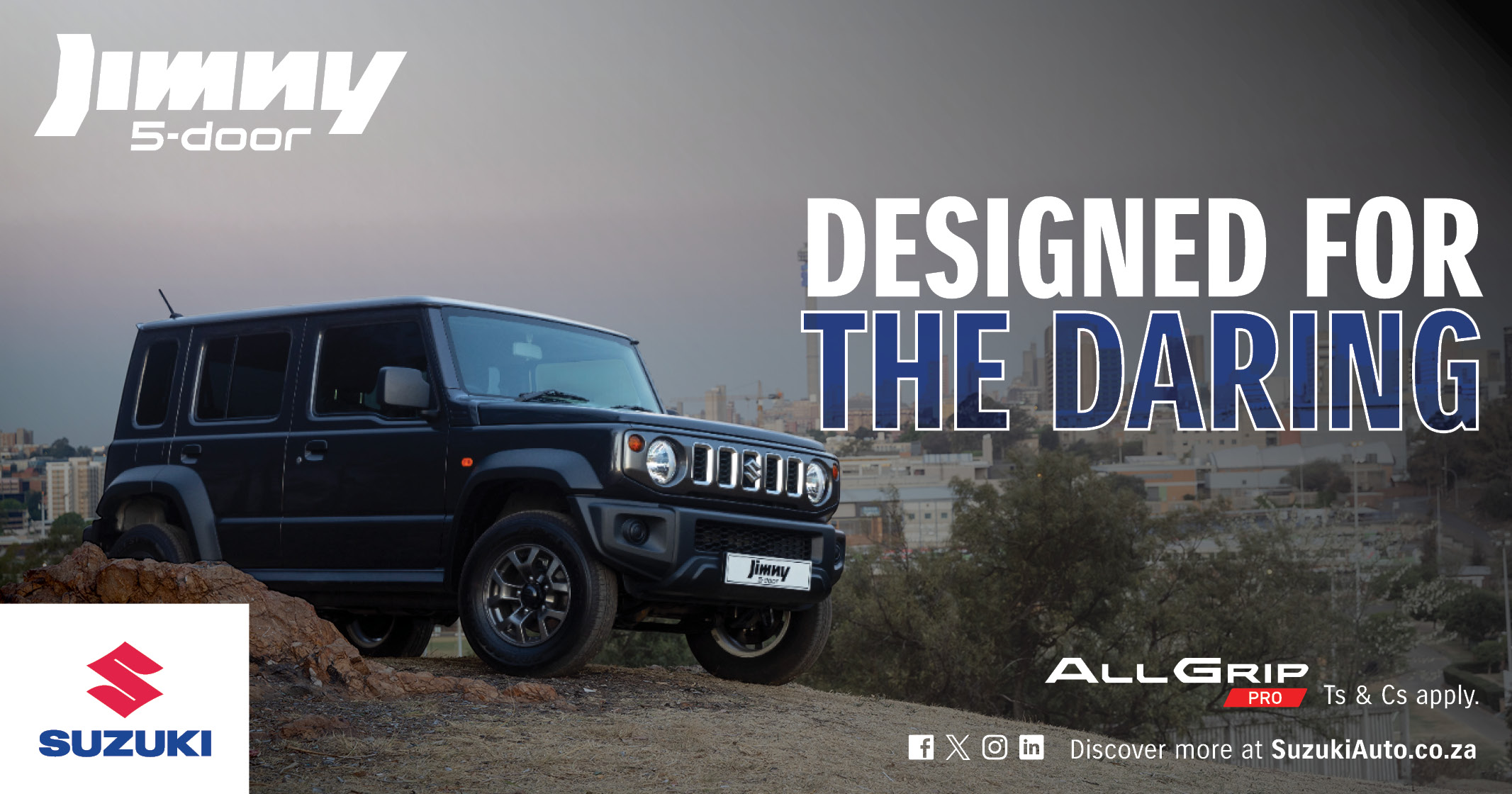 Take on the City — and Beyond — with the Suzuki Jimny 5-Door | Suzuki SA