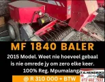 MF 1840 baler / 2015 model | T.G. Hendriks
