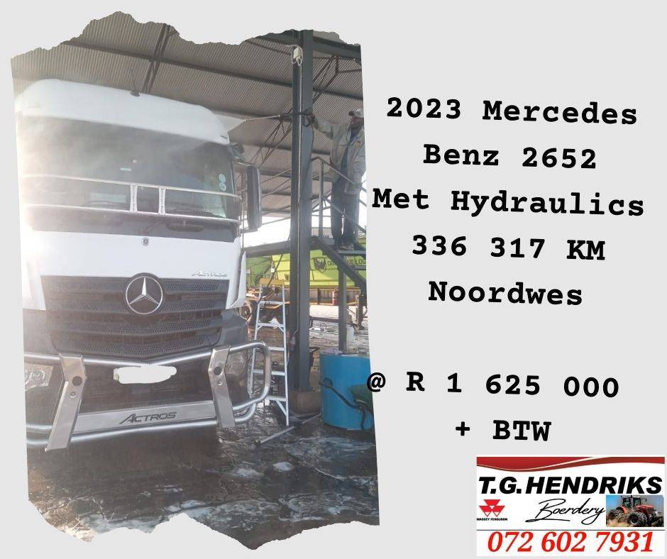 2023 Mercedes benz 2652 met hydraulics / 336 317 km | T.G. Hendriks
