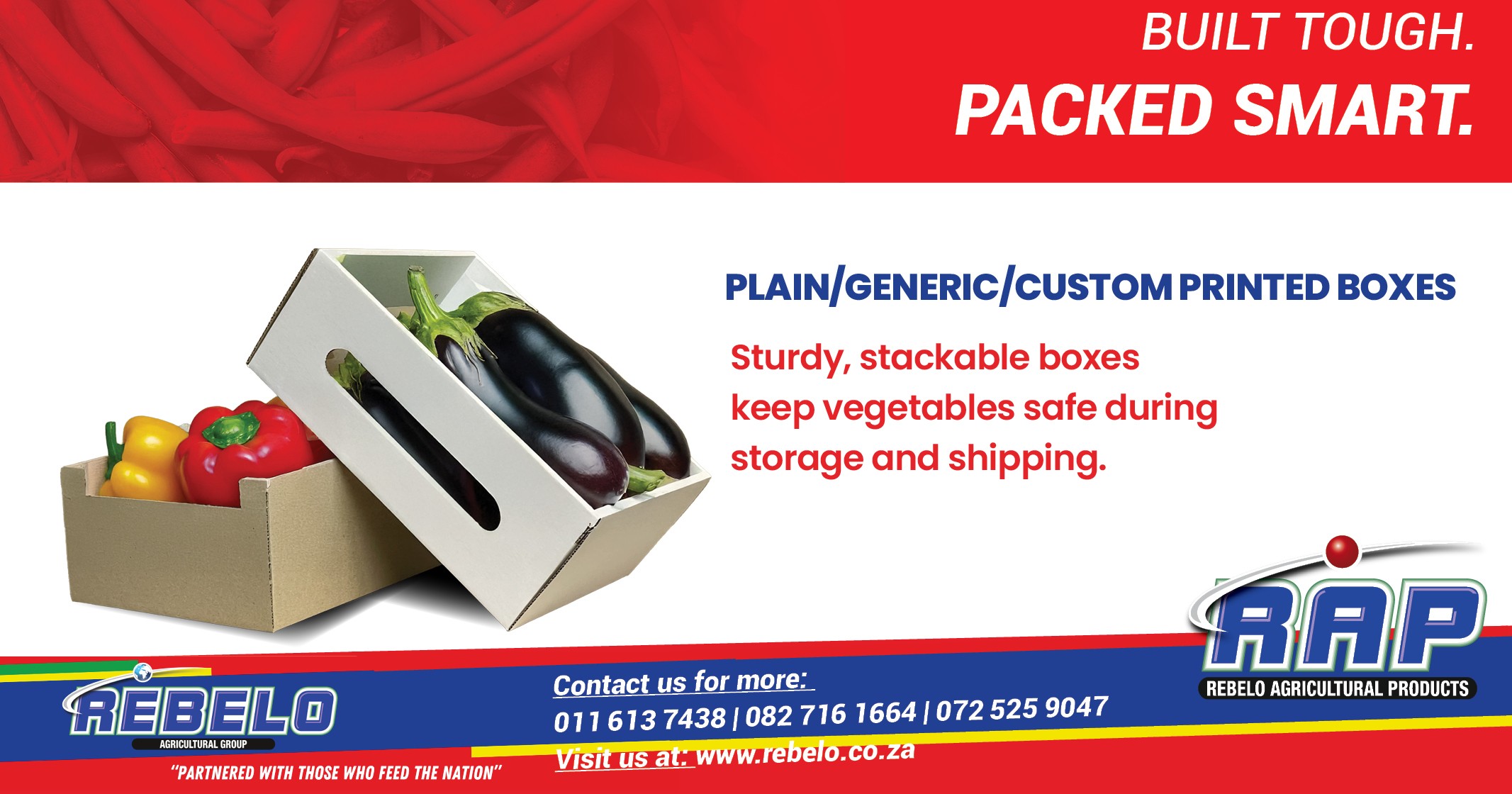 Plain/generic/custom printed boxes | Perfect packaging for your product | Rebelo Agricultural Group