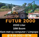 Futur 2000 / 2000 liter / 18m boom | BTW Uitgesluit