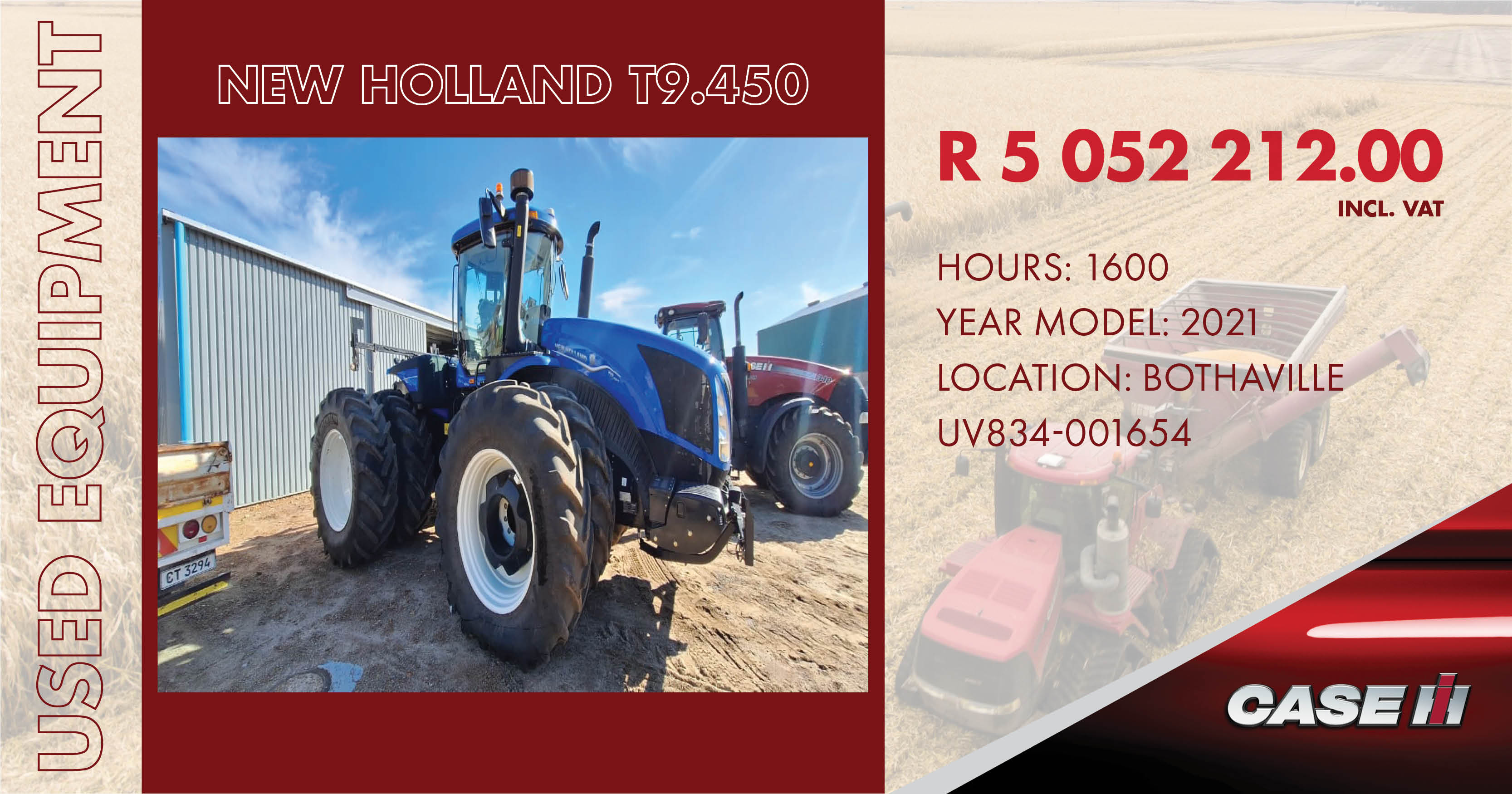 NEW HOLLAND T9.450 | CASE IH / Used Equipment