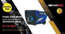 Pure Sine Wave Digital Inverter Generator GP6000IS 6KVA | Engine Den