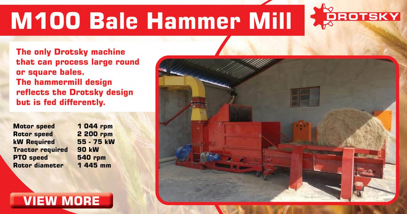 The M100 Bale hammer mill | Drotsky