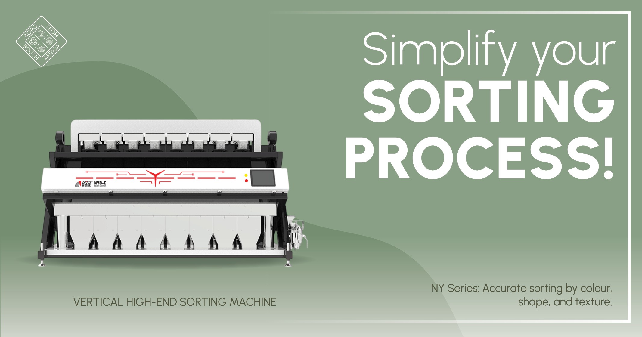 Simplify your sorting process ! | Vertical high-end sorting machine | AgroTech South Africa