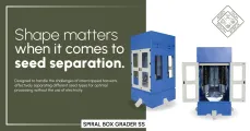 Shape matters when it comes to seed separation | Spiral box grader SS | AgroTech South Africa