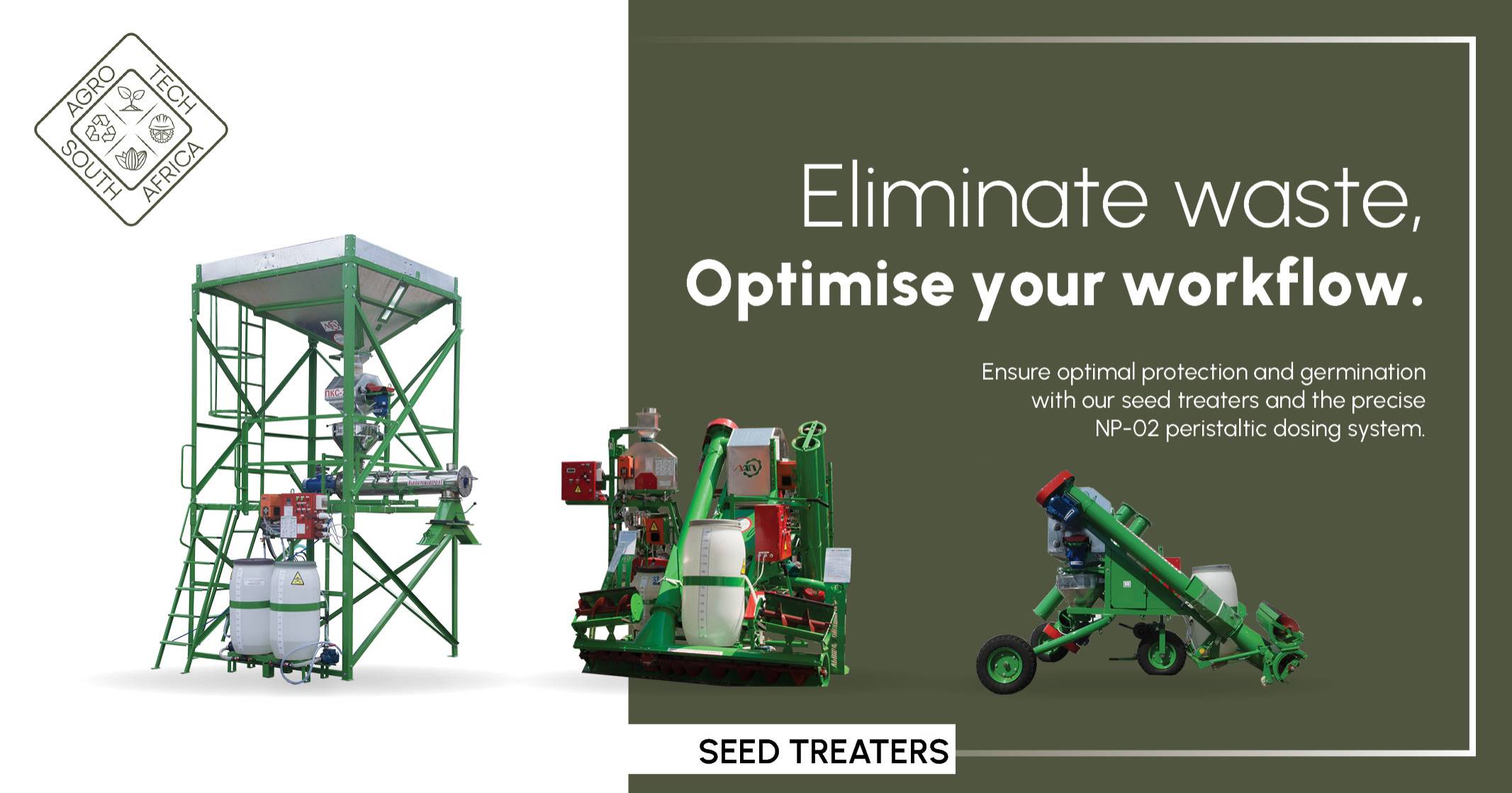 Eliminate waste, optimise your workflow | Seed treaters | AgroTech South Africa