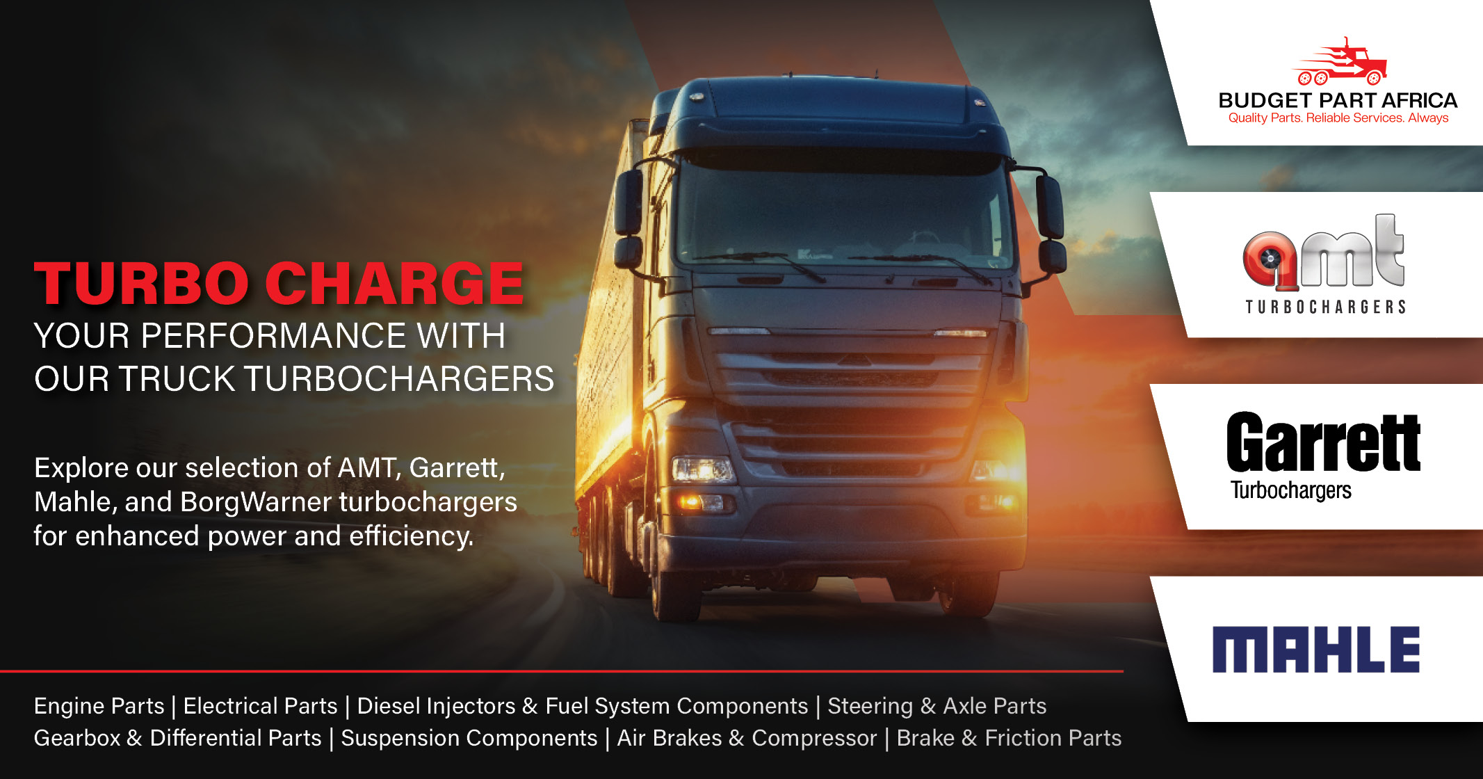 Unleash maximum power with precision turbochargers | Budget Part Africa