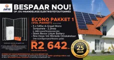 BESPAAR NOU! op jou maandelikse elektrisiteitsuitgawes | ECONO PAKKET 1 | Affordable Power Solutions