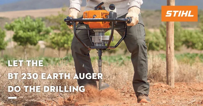 Let the BT 230 Earth Auger do the drilling | STIHL