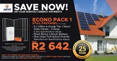SAVE NOW! on your monthly energy payments | ECONO PACK 1 | Affordable Power Solutions