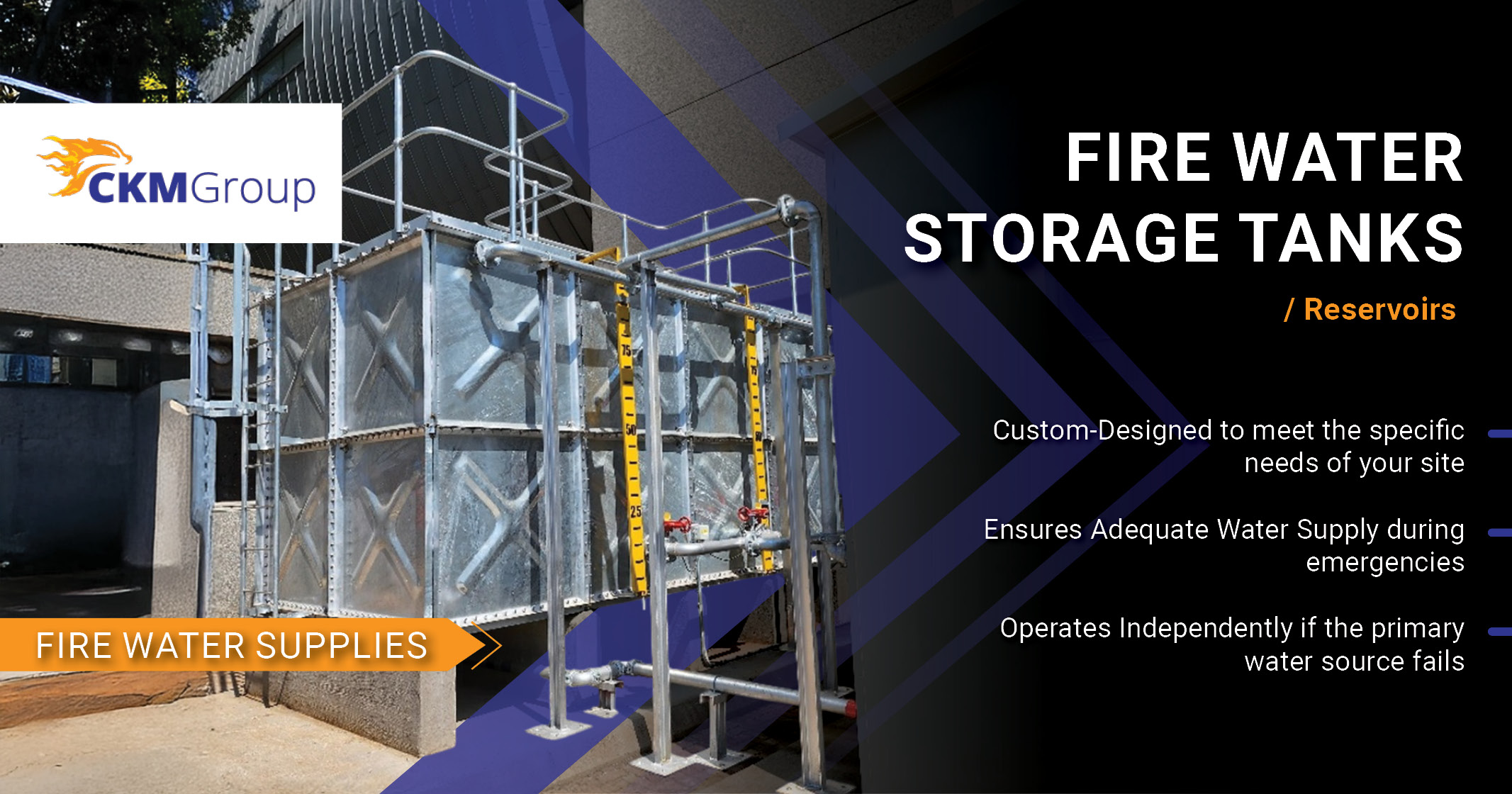 Fire water storage tanks/reservoirs | CKM Group