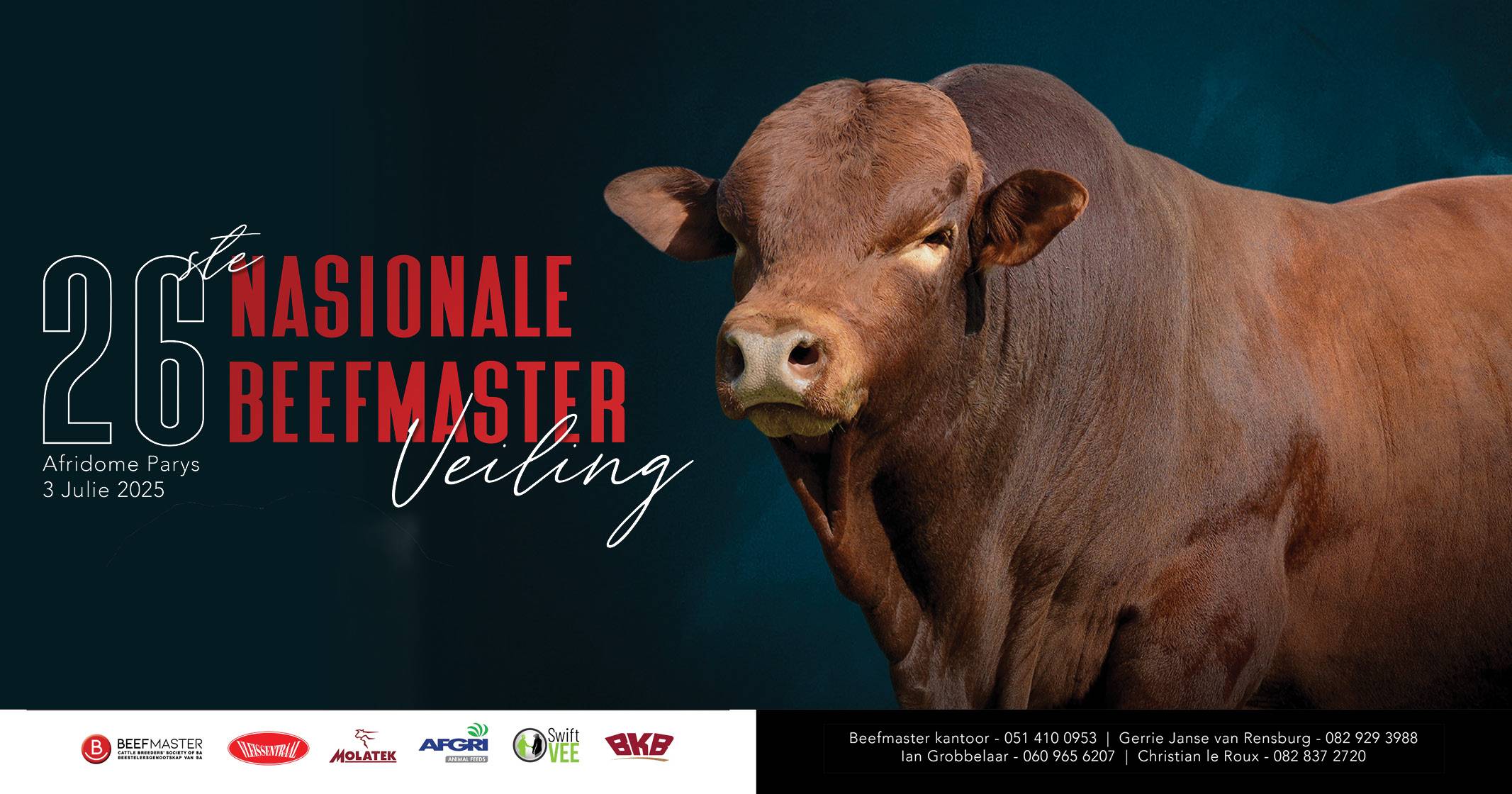 26ste Nasionale Beefmaster Veiling | 3 Julie 2025 | Afridome, Parys