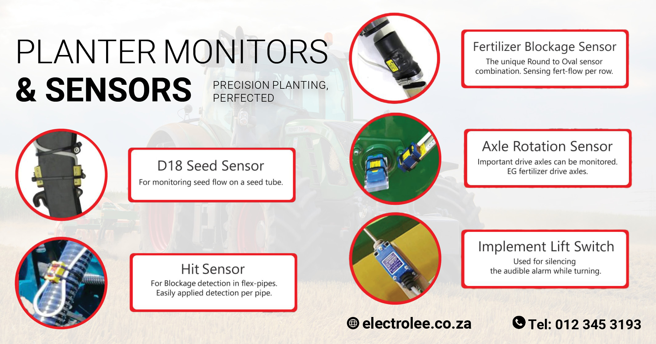 Planter monitors & sensors | Precision planting perfected | Electrolee