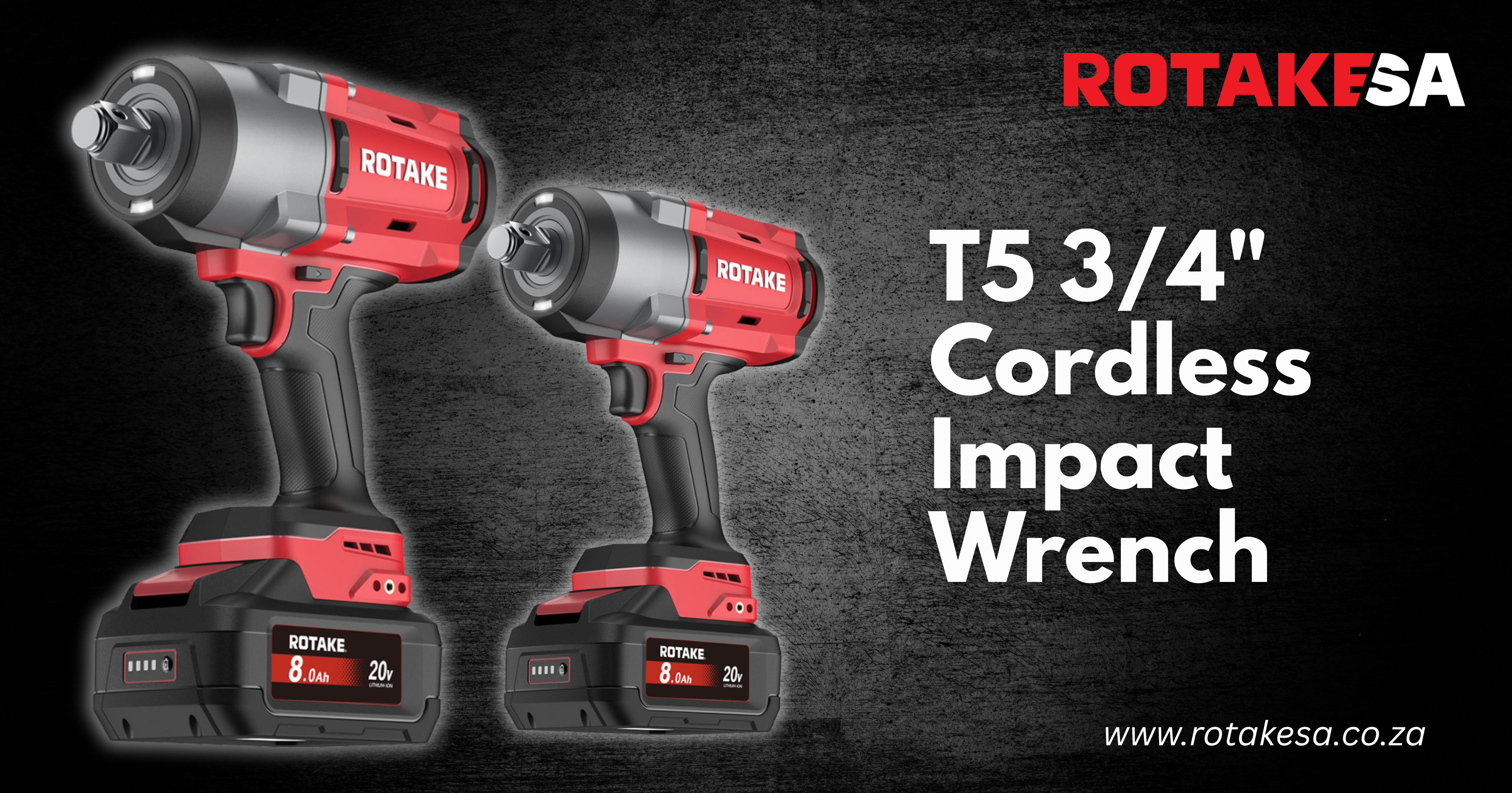 T5 | 3/4″ Cordless Impact Wrench | T5 Range | RotakeSA