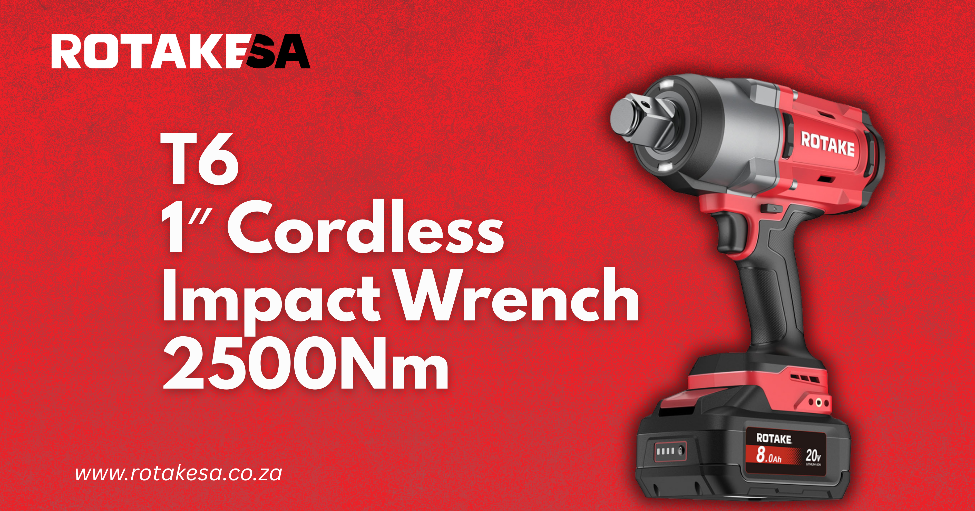 T6 Range | T6 High-Torque Cordless Impact Wrench | RotakeSA