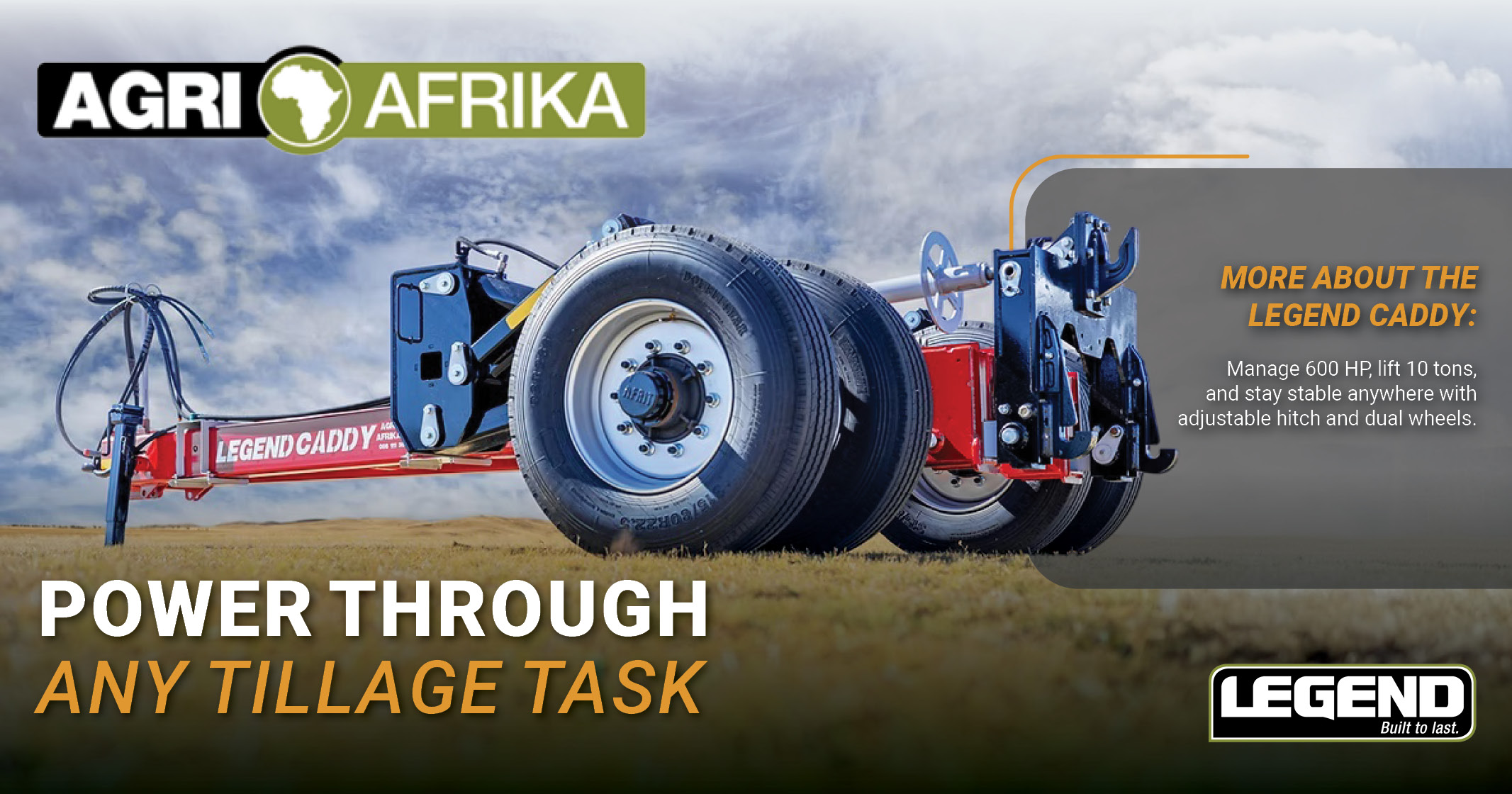 Power through any tillage task with the Legend Caddy | Agri Afrika