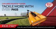 2.4m Large mounted slasher | Tackle more with every pass | Reapers Agri