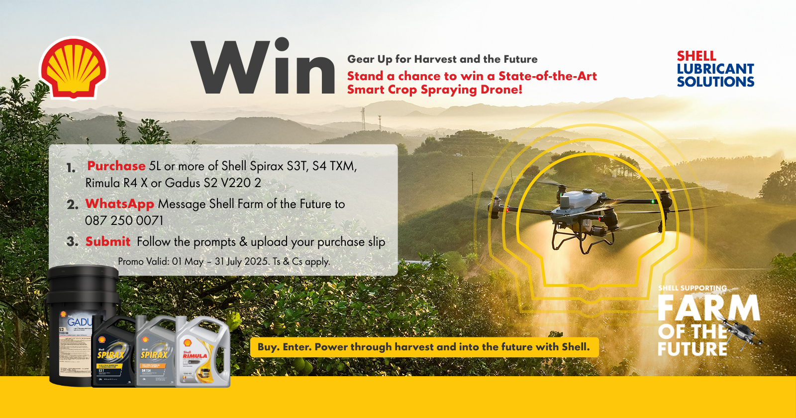 Stand a chance to win a State-of-the-Art Smart Crop Spraying Drone! | Shell