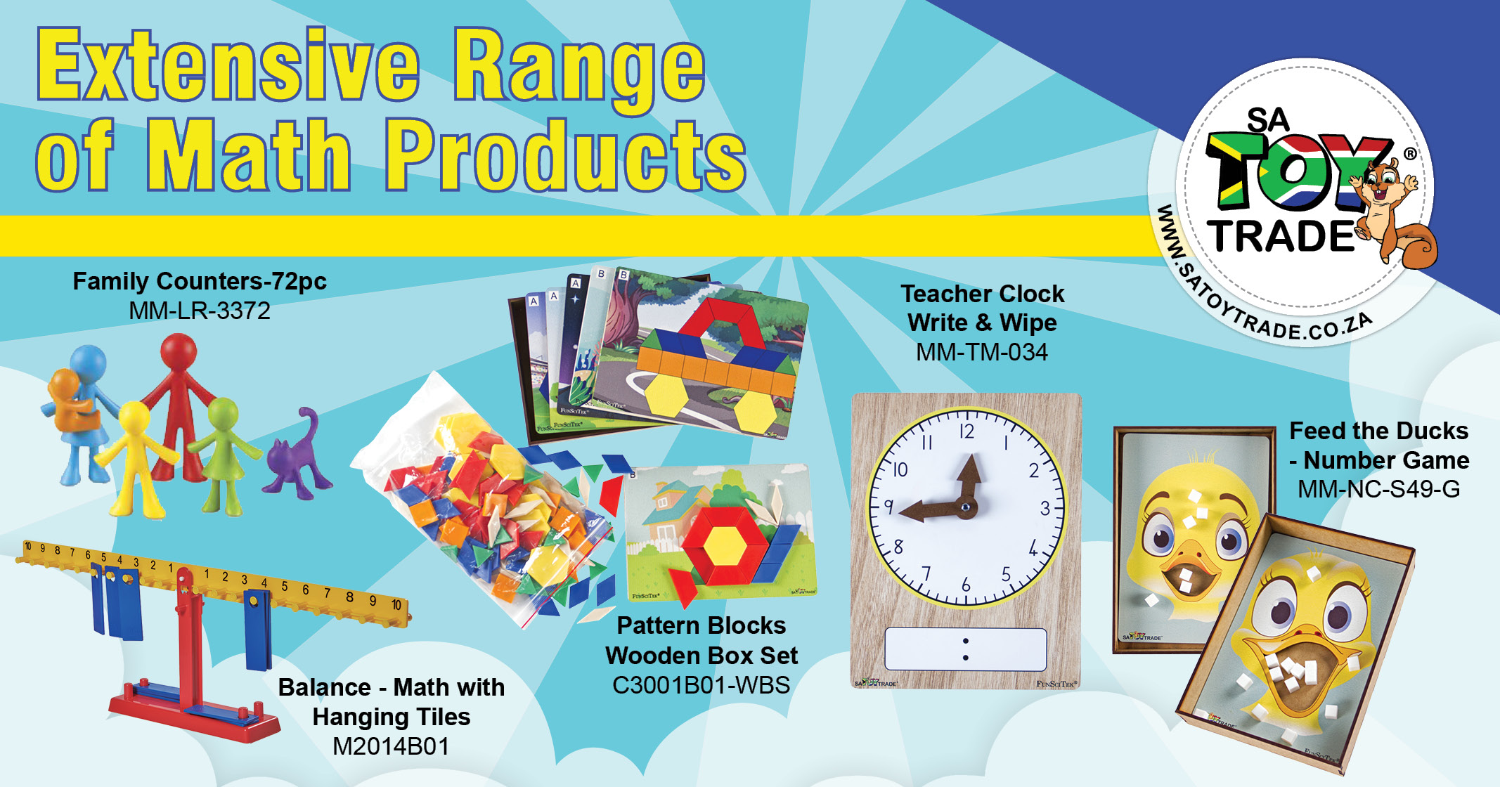 Extensive range of math products | SAToyTrade