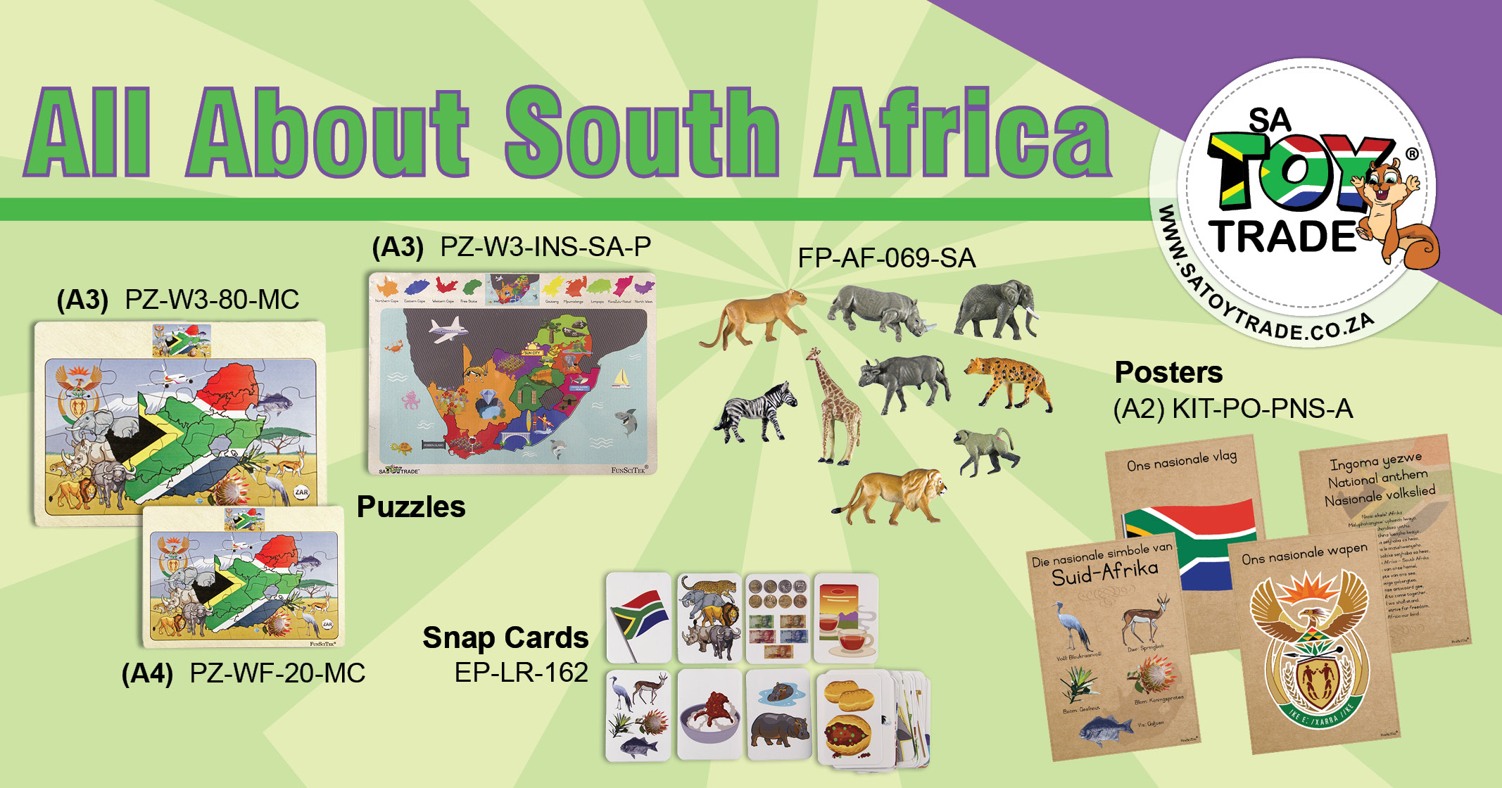 All about South Africa | From puzzles to snap cards | SAToyTrade