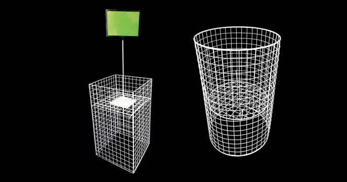 Wireworx Dump Bins – Versatile Display Solutions | Wireworx