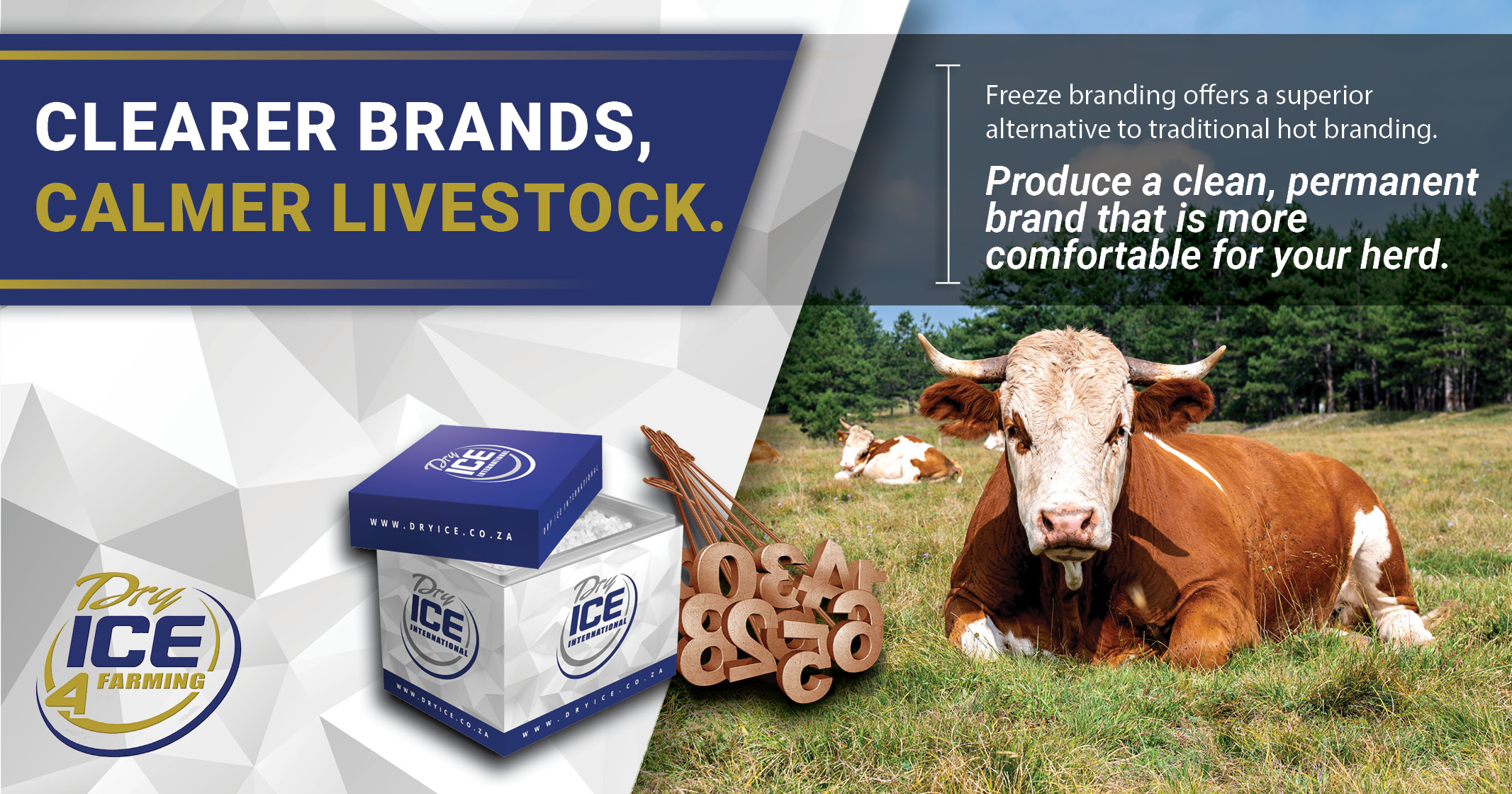 Clearer Brand | Calmer Livestock | Dry Ice 4 Farming