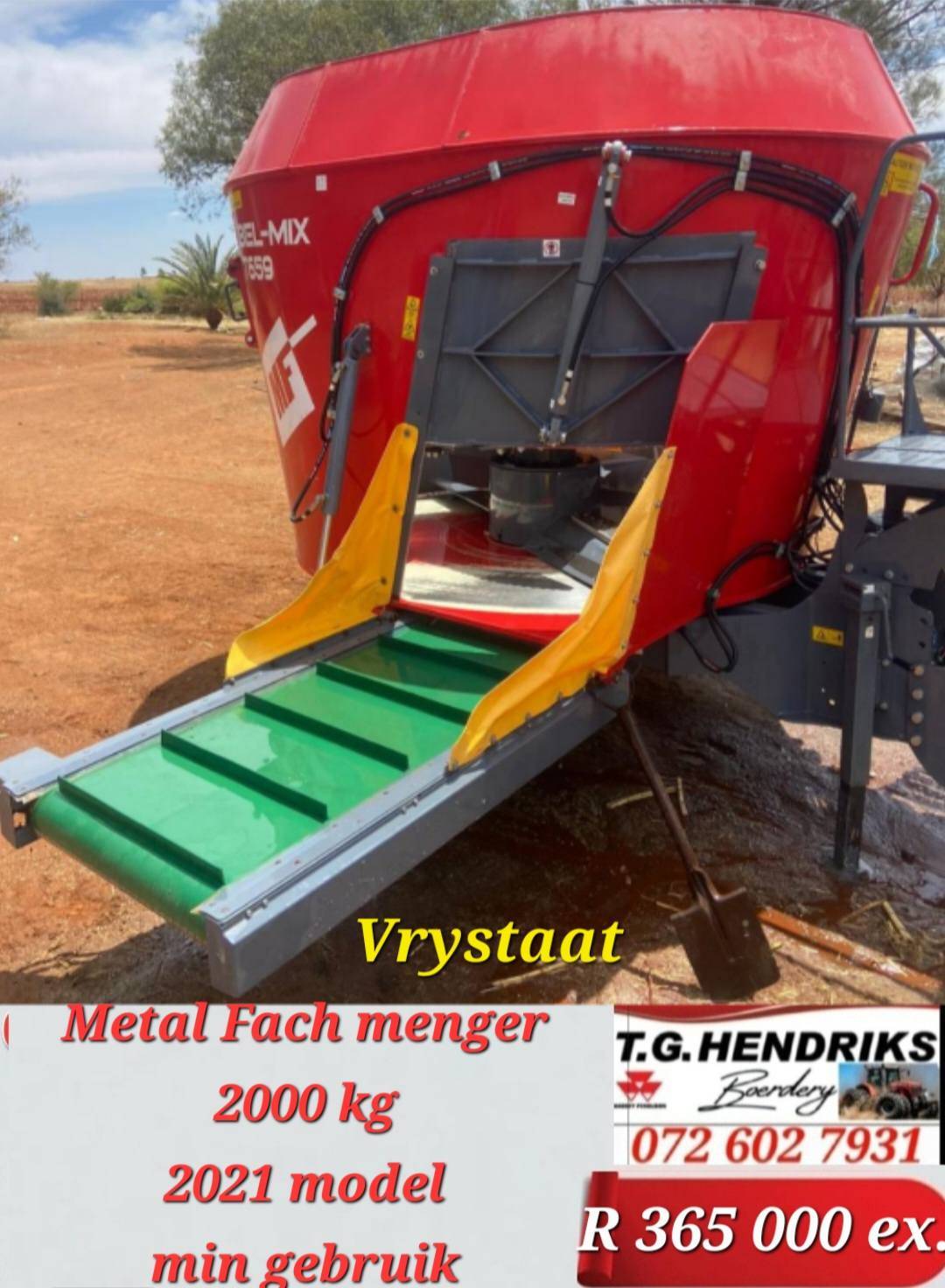 Metal fach menger 2000 kg | T.G. Hendriks