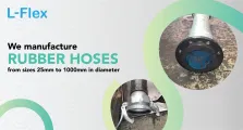 We specialize in rubber hose manufacturing, from 25 mm to 1000 mm in diameter | L-Flex