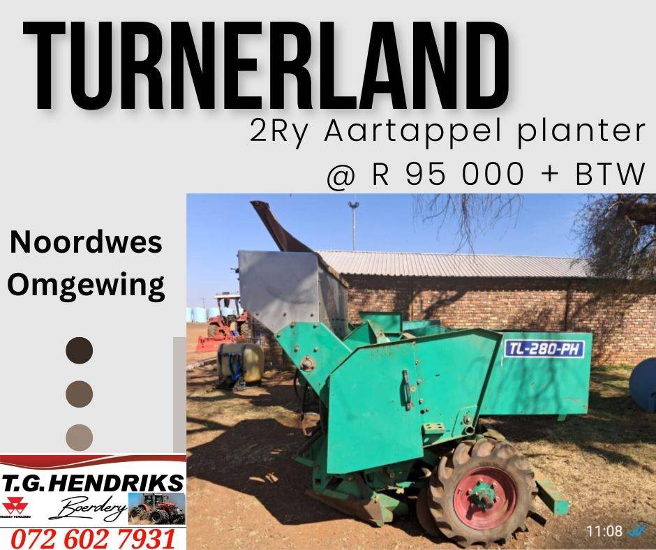Turnerland 2ry Aartappel planter | T.G. Hendriks