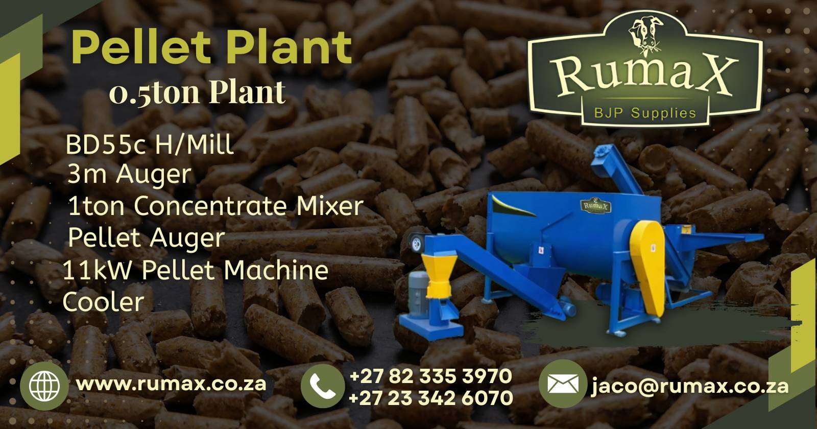 Revolutionize your feed production with the Rumax 0.5ton pellet plant | Rumax