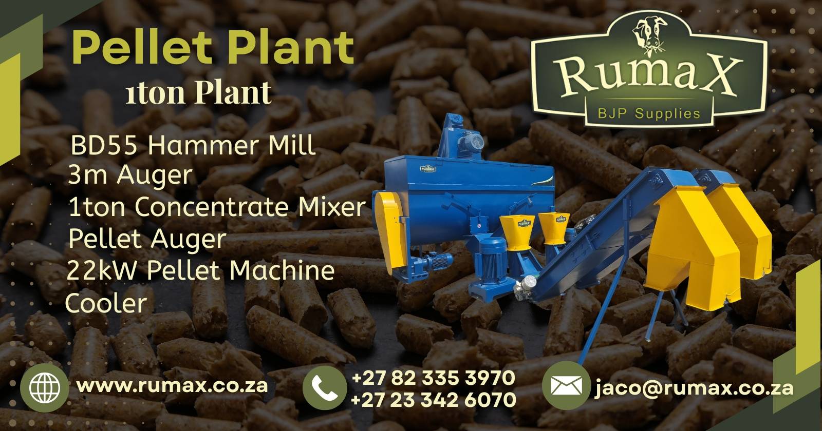 Step up your feed game: Introducing the Rumax 1ton pellet plant | Rumax