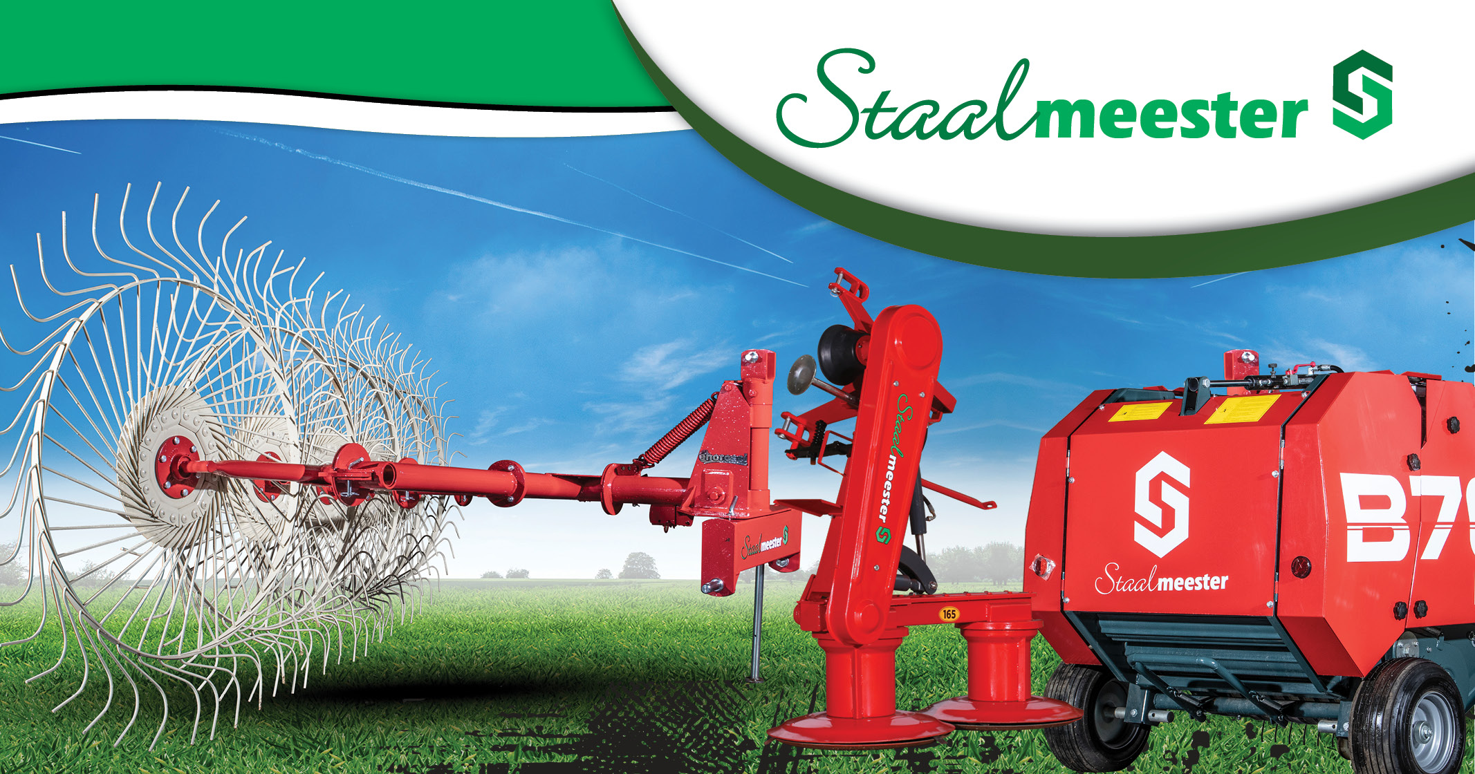 B70 round baler and rakes | Staalmeester Equipment