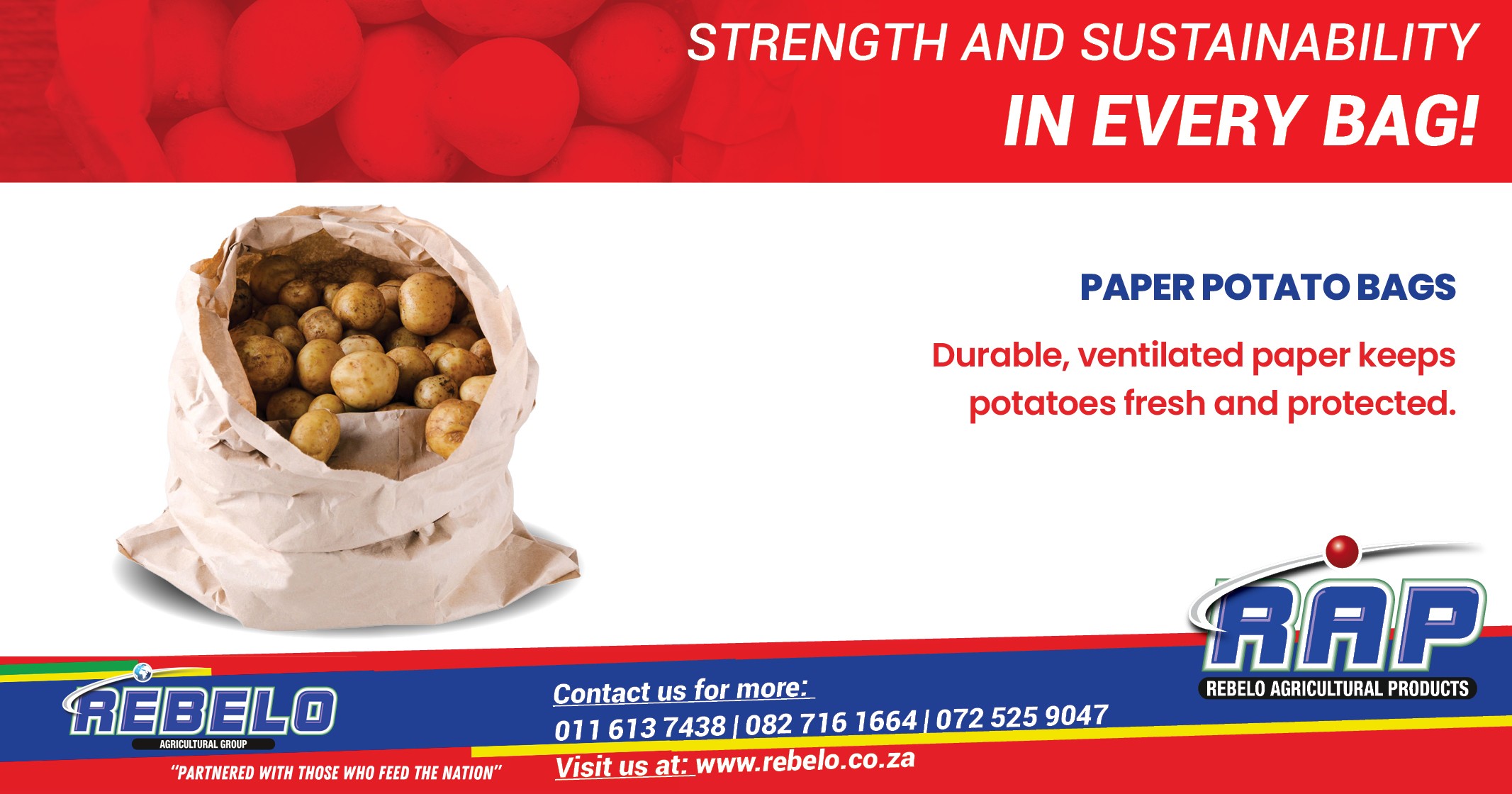 Paper potato bags | Rebelo Agricultural Group