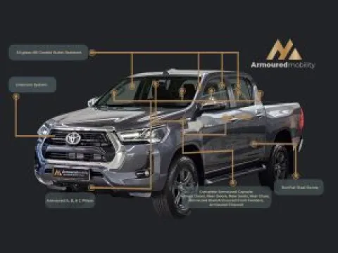 TOYOTA HILUX 2.8GD-6 RAIDER D/C P/U A/T (DISCREET SECURITY) | Armoured Mobility