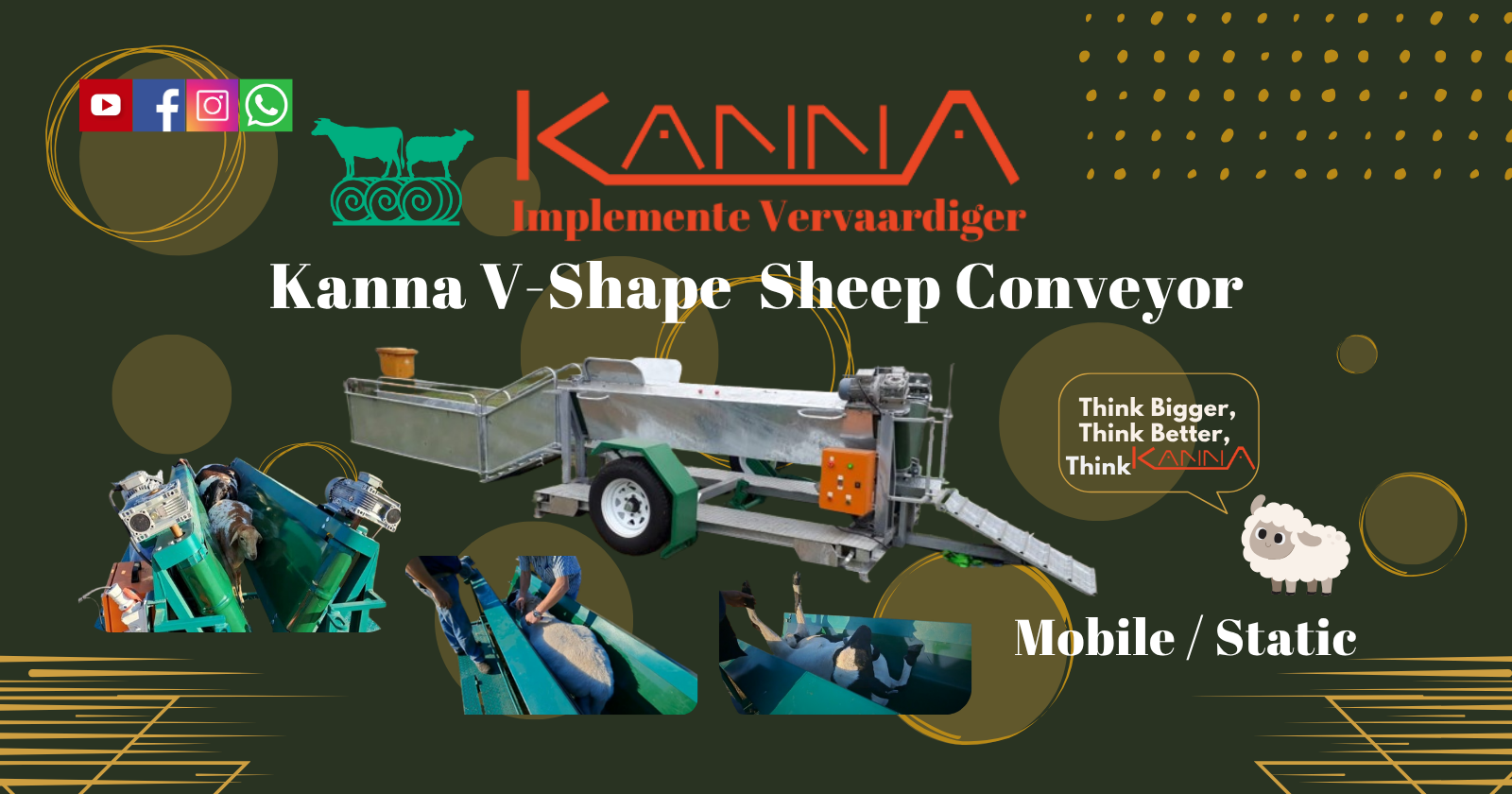 Kanna V-Shape Sheep Conveyors (Mobile/Static) | Kanna Industries