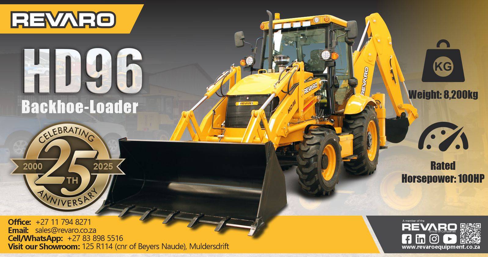 Revaro HD96 Backhoe Loader (TLB) | Revaro