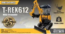 T-REX612 1,2 ton Mini-excavator | Revaro