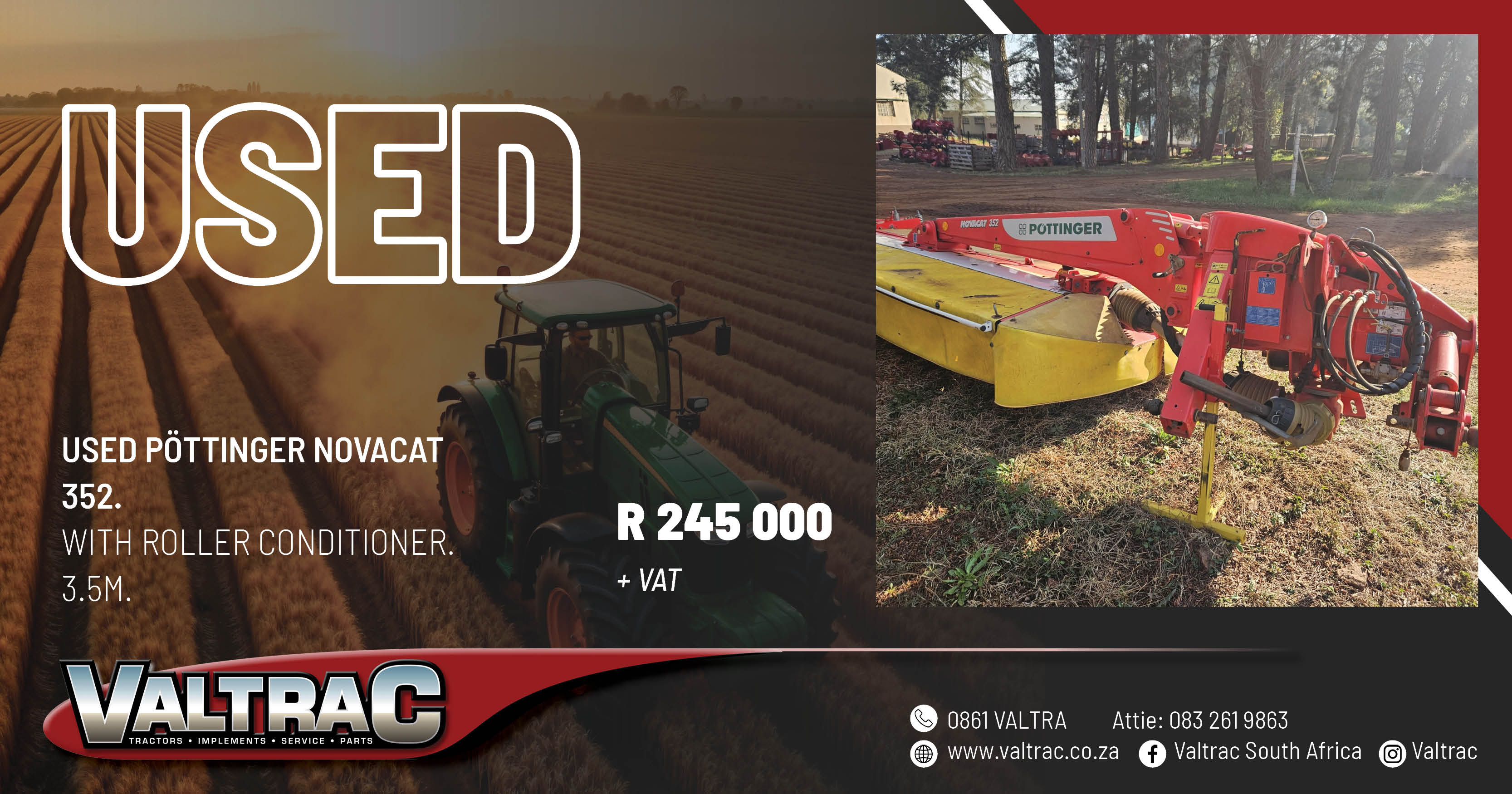 Used Pöttinger NOVACAT 352 | Valtrac