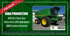 HIGH PRODUCTION With this 2012 John Deere S680 Combine Harvester | Arends Hogan Walker LLC