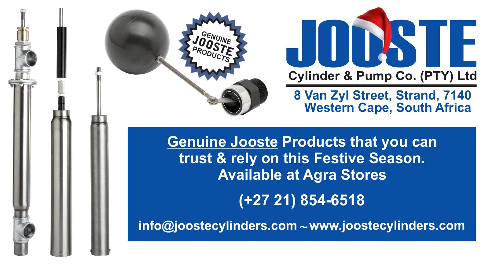 Genuine Jooste products that you can trust & rely on | Jooste Cylinder & Pump Co. (PTY) Ltd