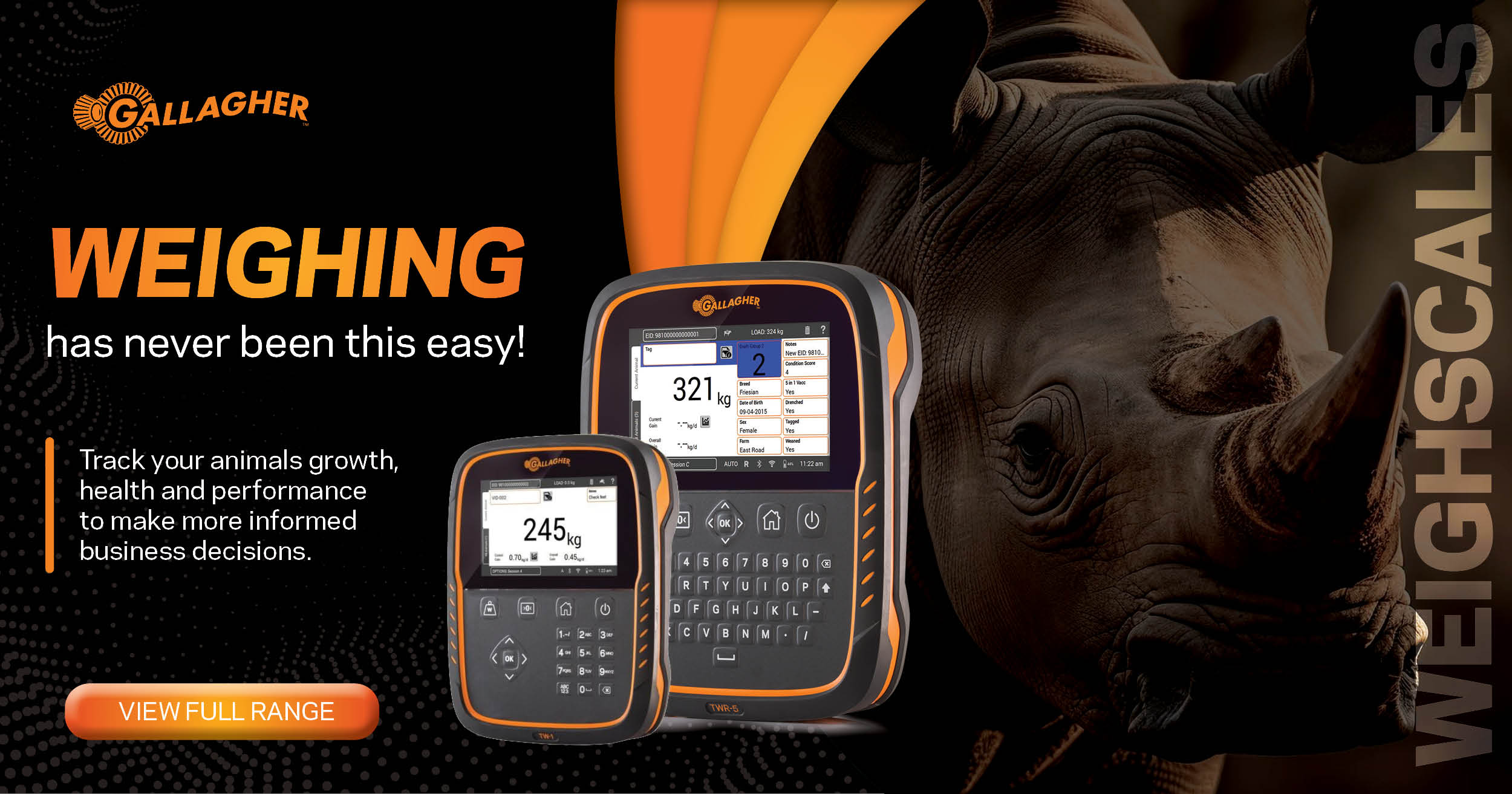 Weighscales range | Gallagher