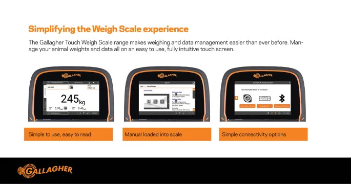 Weighscales range | Gallagher