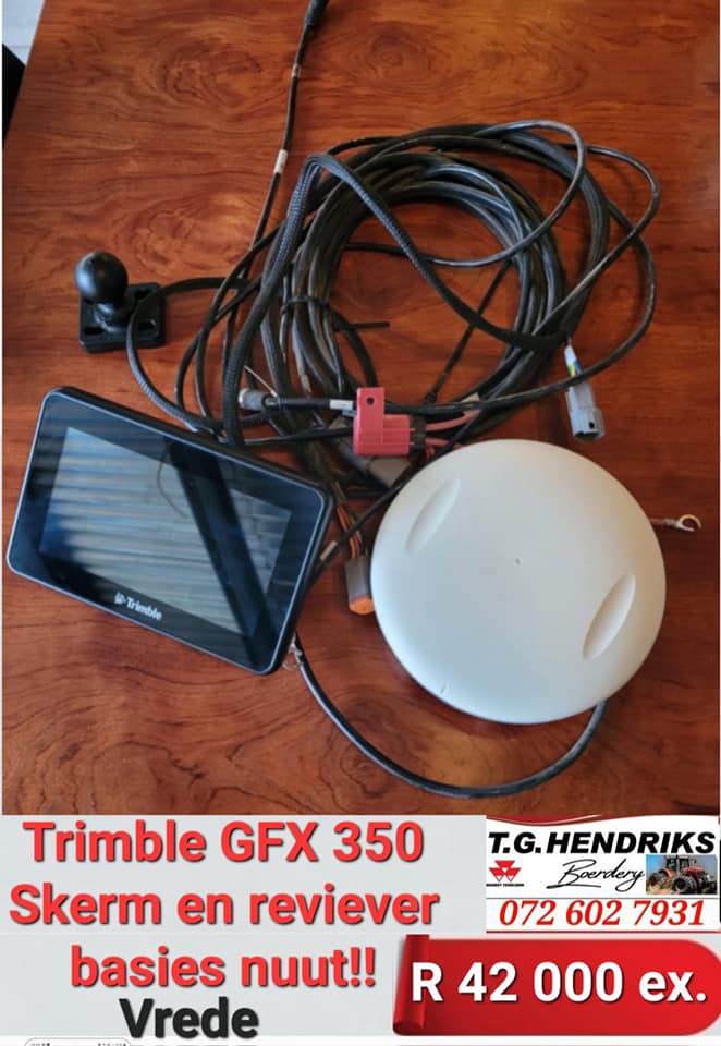 Trimble GFX 350 skerm en receiver | T.G Hendriks boerdery