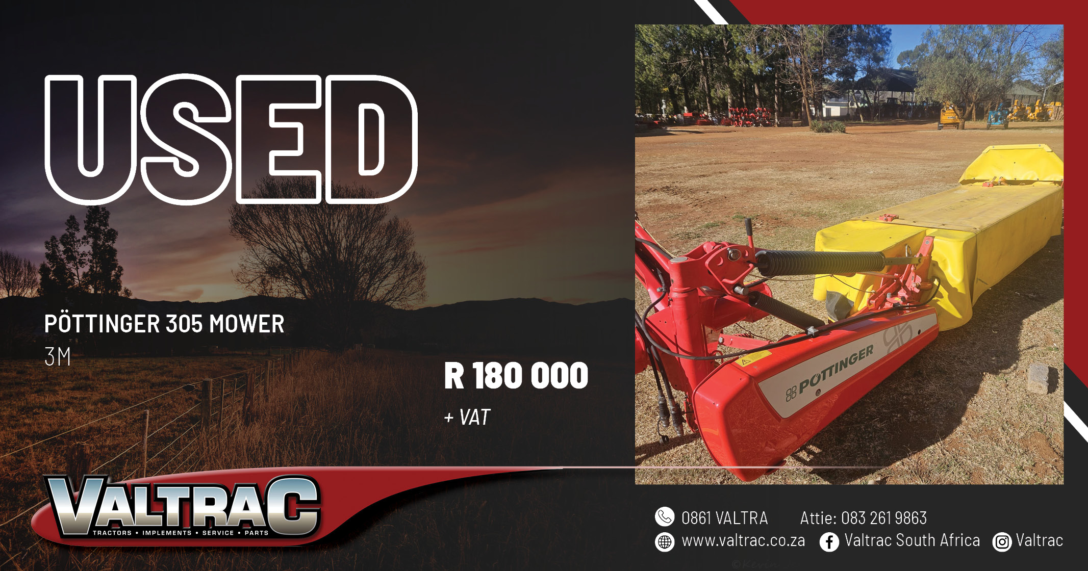 Used Pöttinger 305 mower | Valtrac