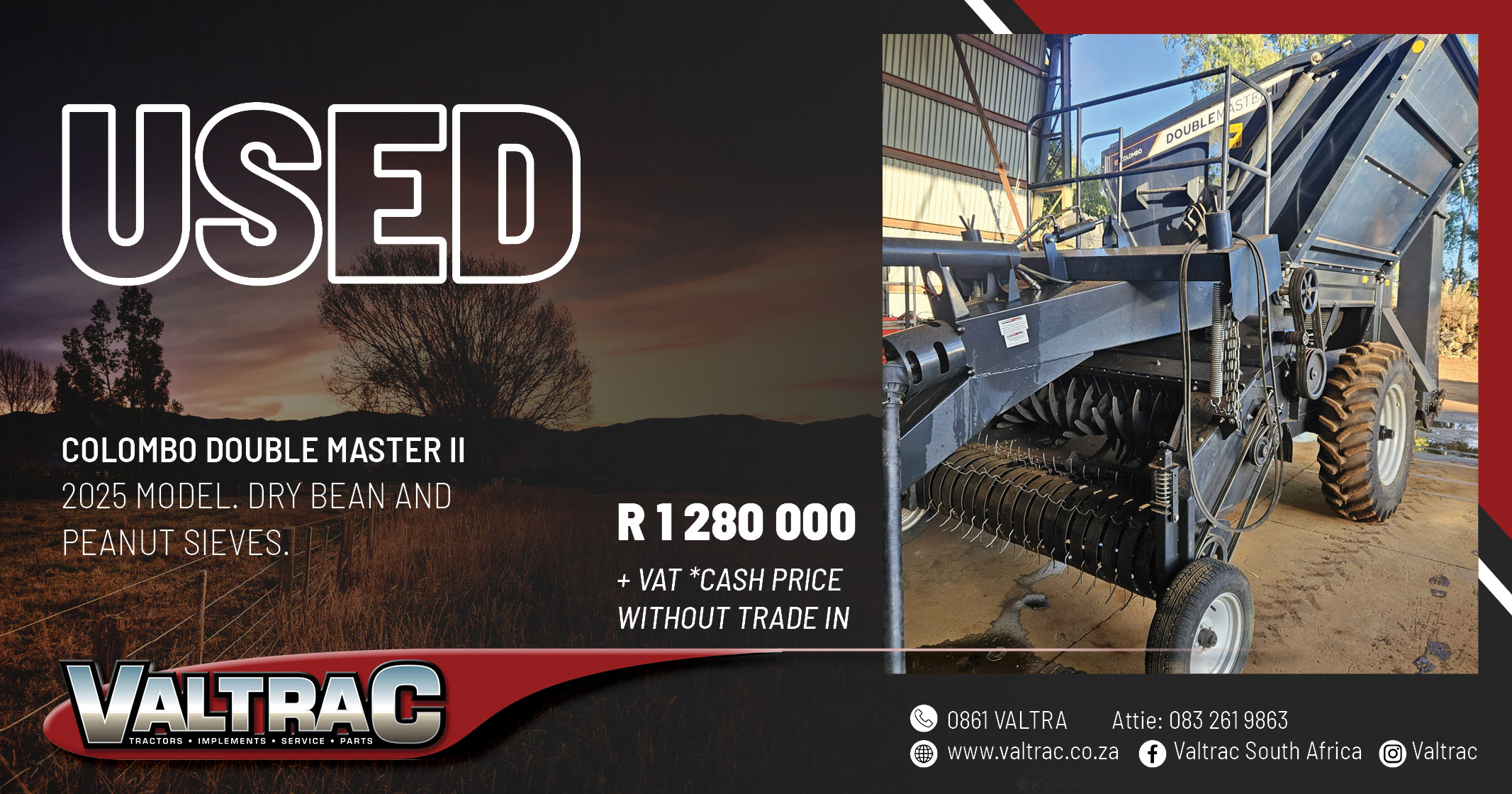 Used 2025 Colombo double master II | Valtrac