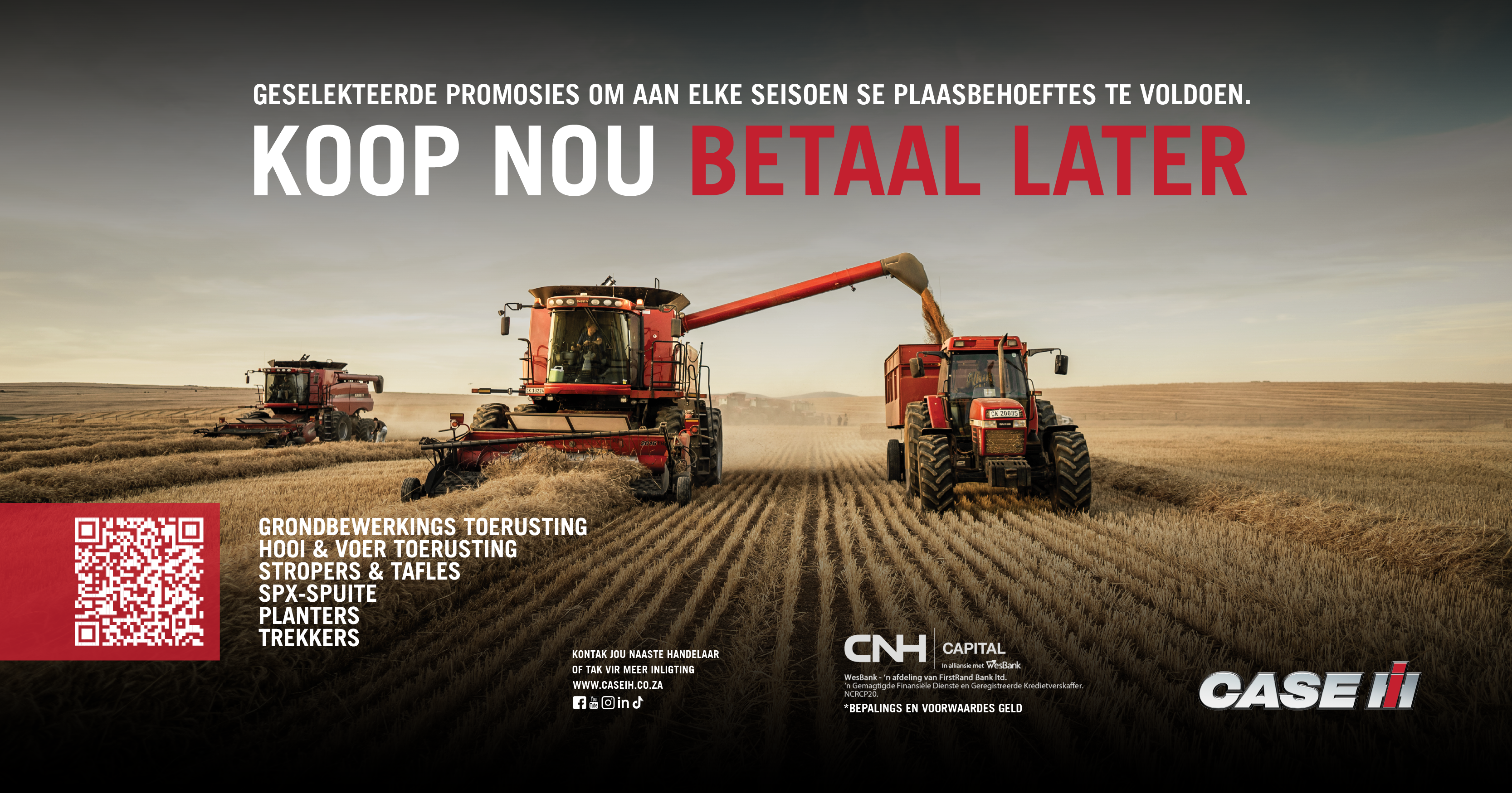 Voldoen aan al jou plaasbehoeftes met ons promosies | CASE IH