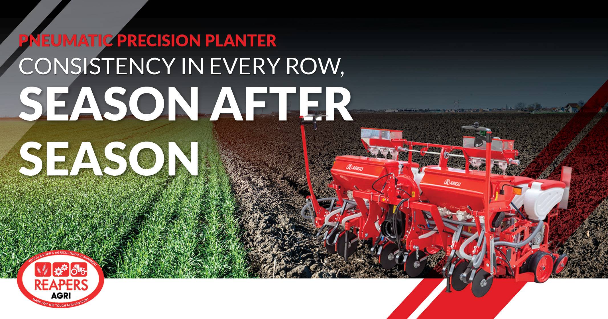 Pneumatic precision planter: Consistency in every row, season after season | Reapers Agri