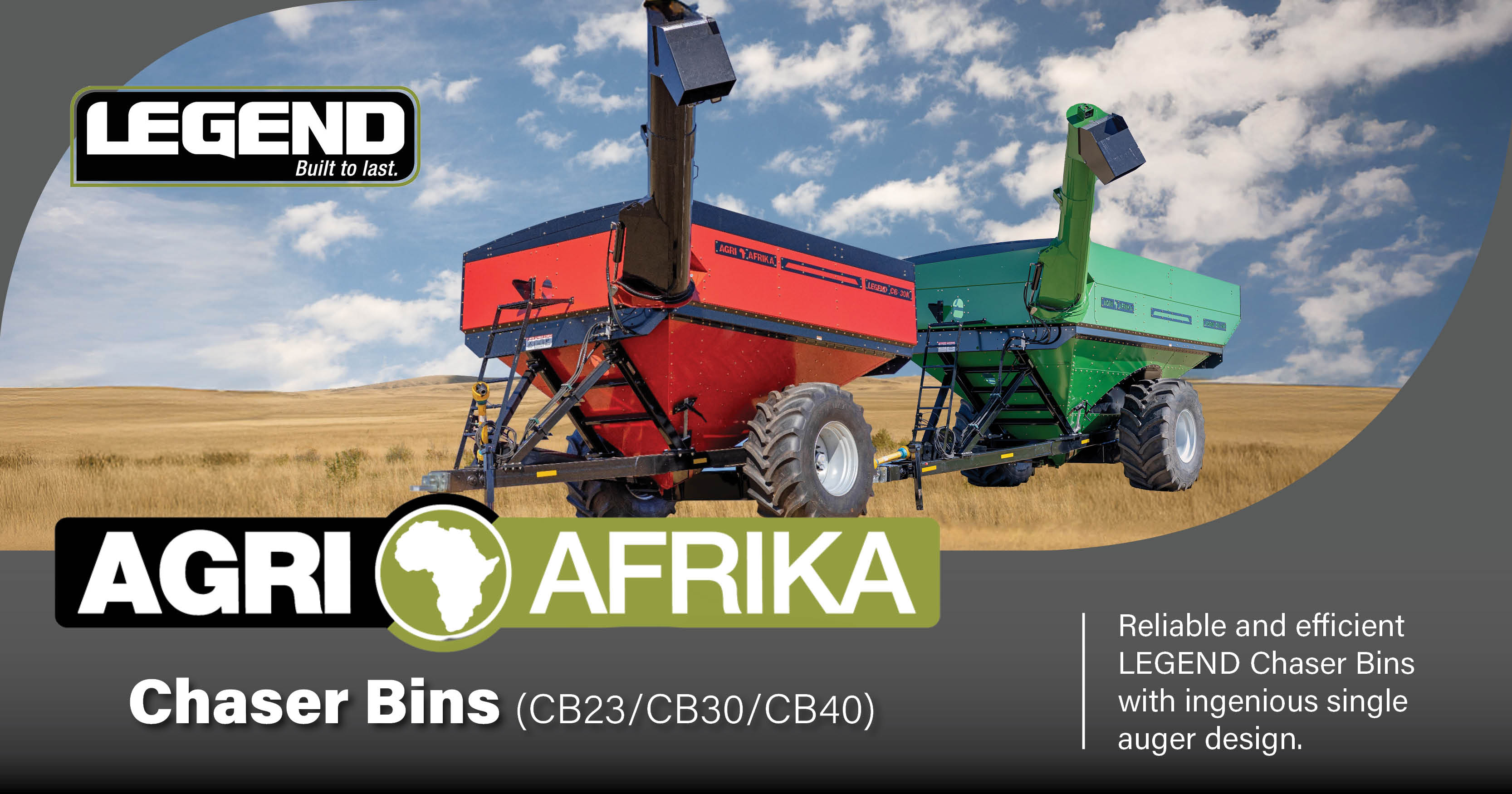 LEGEND Chaser Bins: Reliable and efficient grain handling with ingenious auger design | Agri Afrika