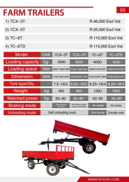 NEW Farm Trailer Tipper and Double Axle